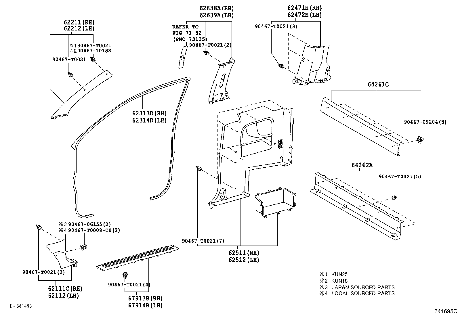 62170-0K030 AIR BAG ASSY, CURTAIN SHIELD, RH product image