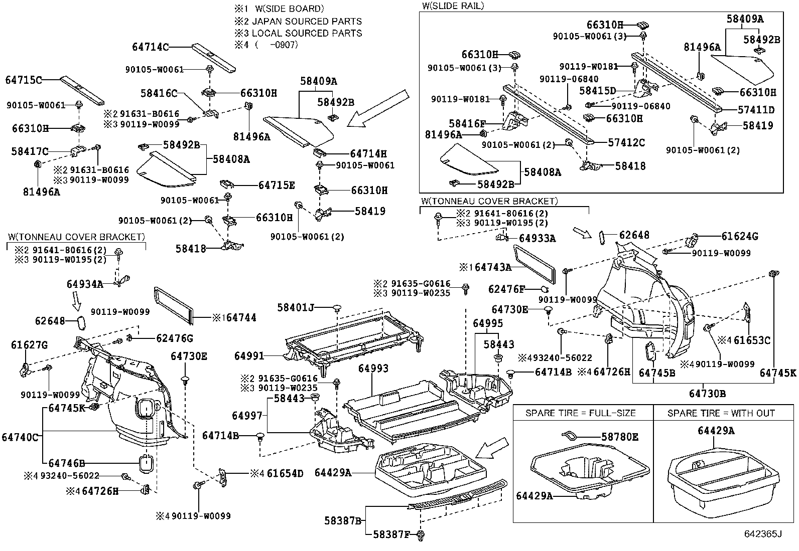 61653-05010 BRACKET, DECK SIDE TRIM, RH product image