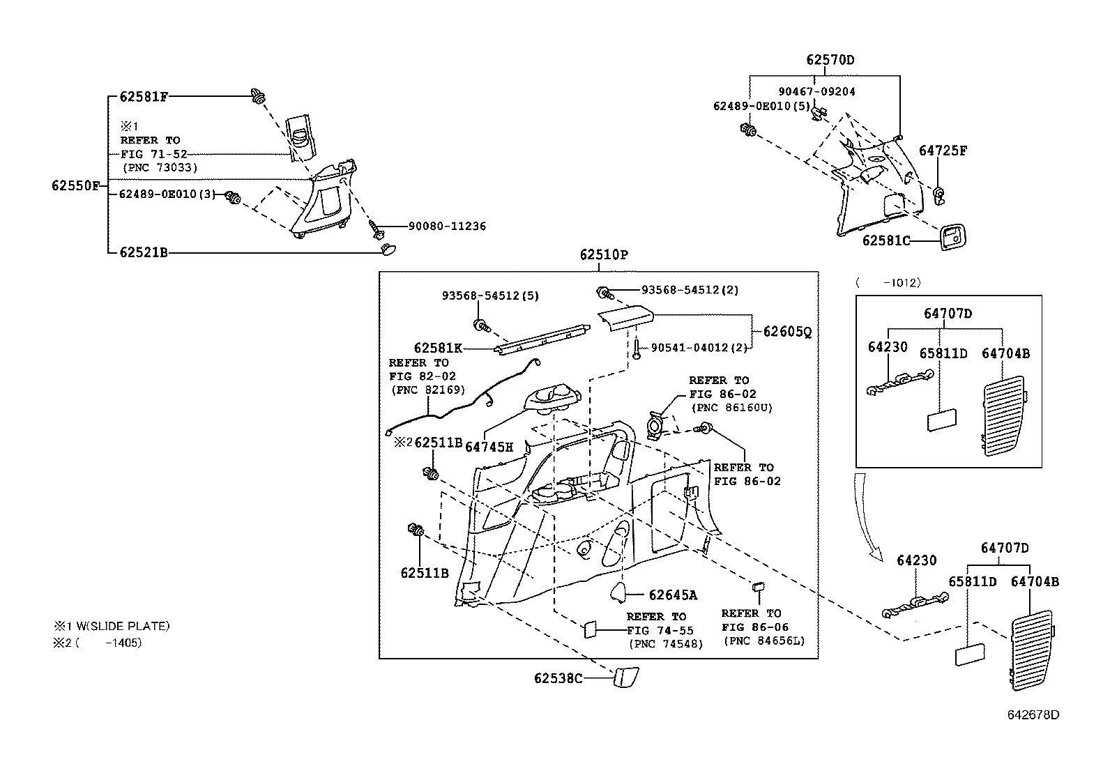 62170-08020 AIR BAG ASSY, CURTAIN SHIELD, RH product image