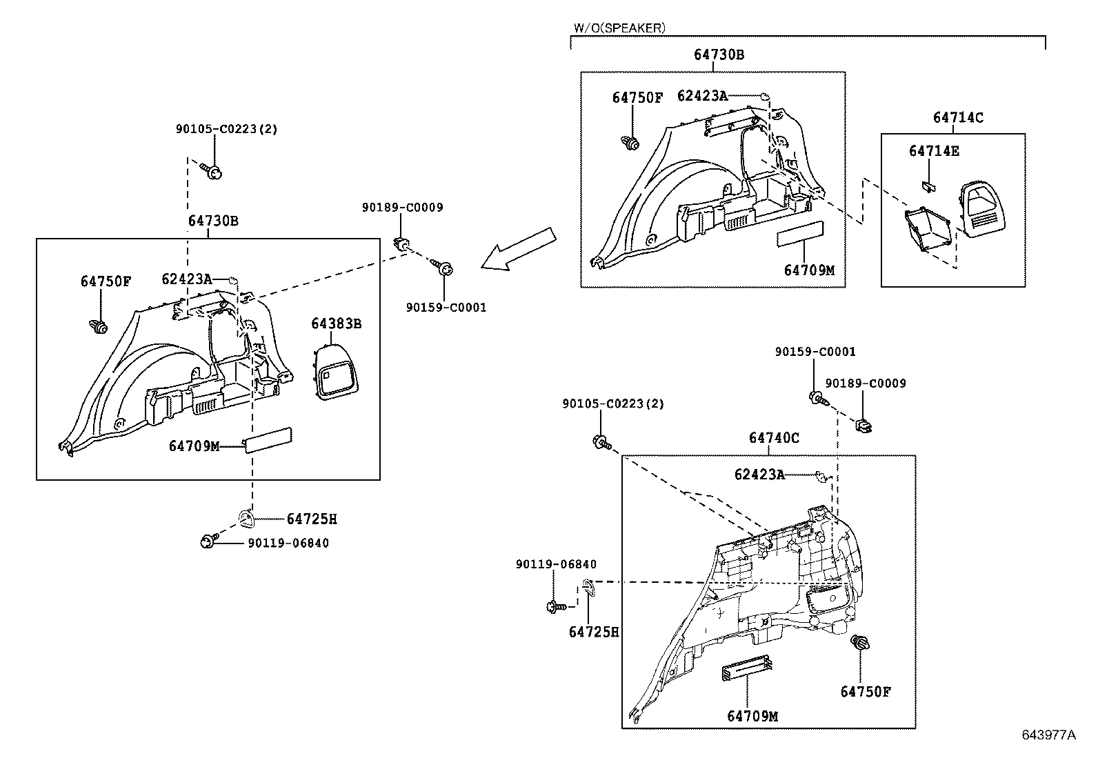 62170-0R050 AIR BAG ASSY, CURTAIN SHIELD, RH product image