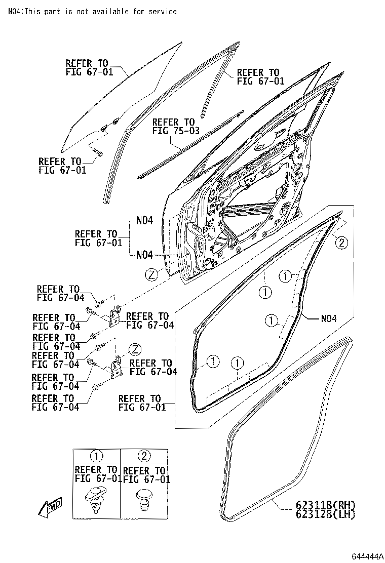 62170-WB003 AIR BAG ASSY, CURTAIN SHIELD, RH product image