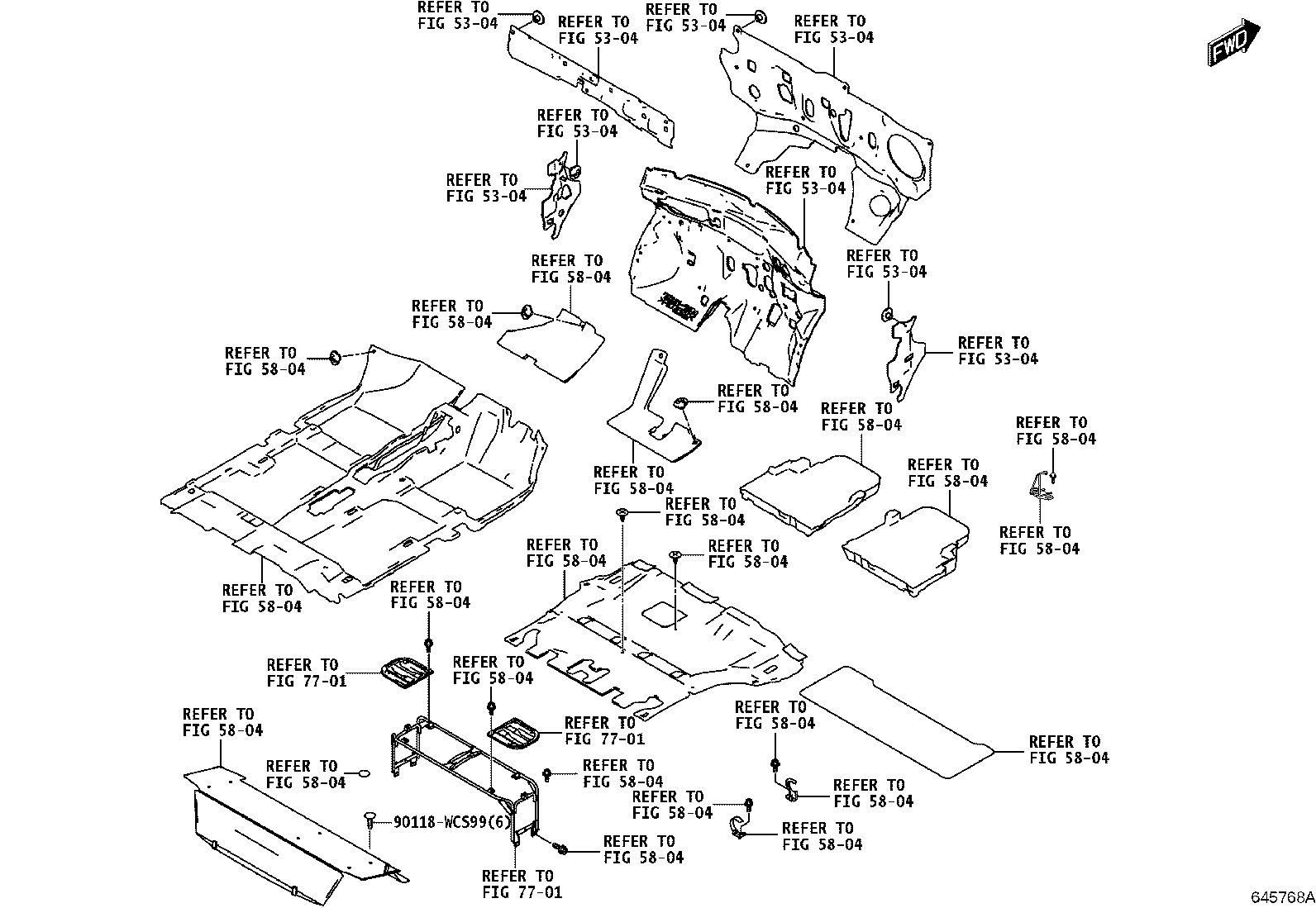 90118-WCS98 CLIP(FOR DECK TRIM REAR COVER) product image