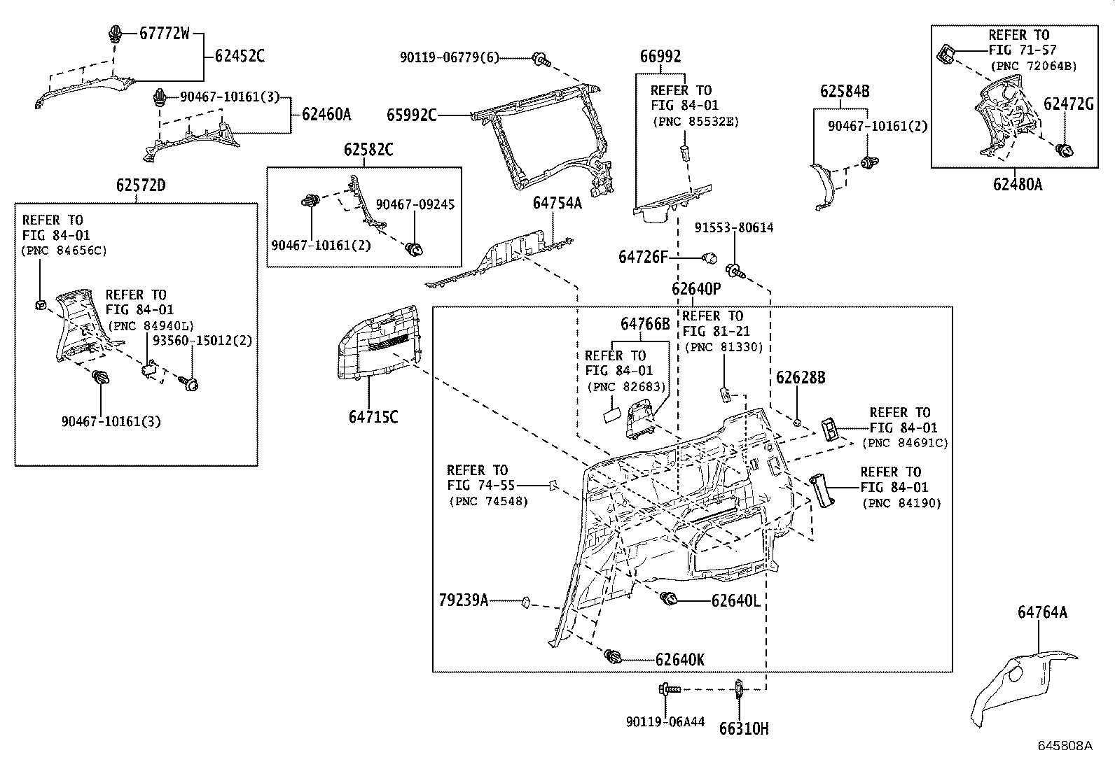 62170-V2030 AIR BAG ASSY, CURTAIN SHIELD, RH product image