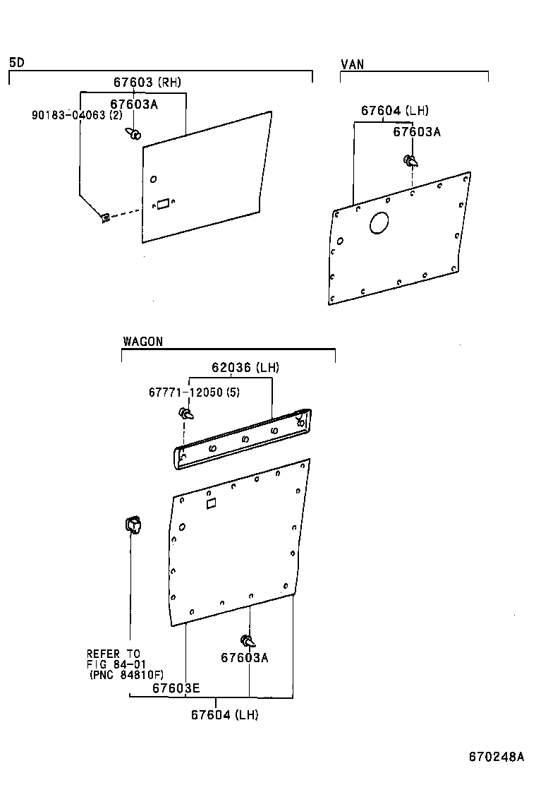 67771-28040 RETAINER(FOR REAR DOOR TRIM BOARD) product image