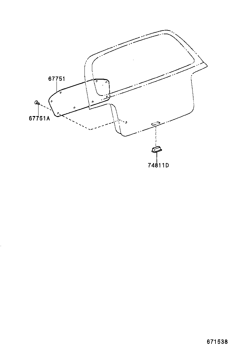 90467-05096-22 CLIP(FOR BACK DOOR TRIM BOARD) product image