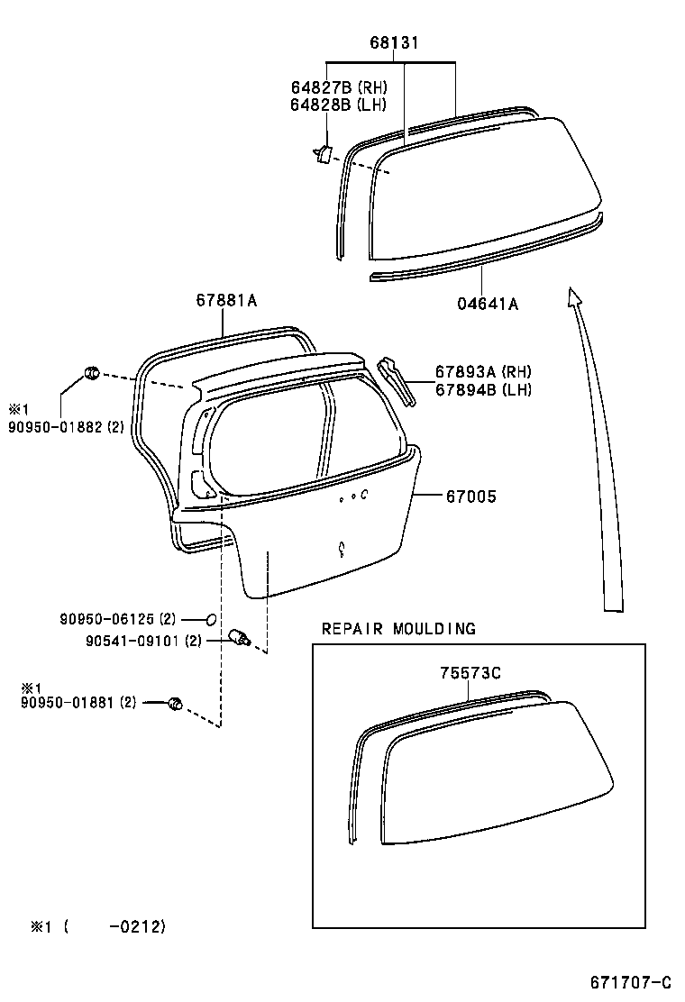 90467-05096-22 CLIP(FOR BACK DOOR TRIM BOARD) product image
