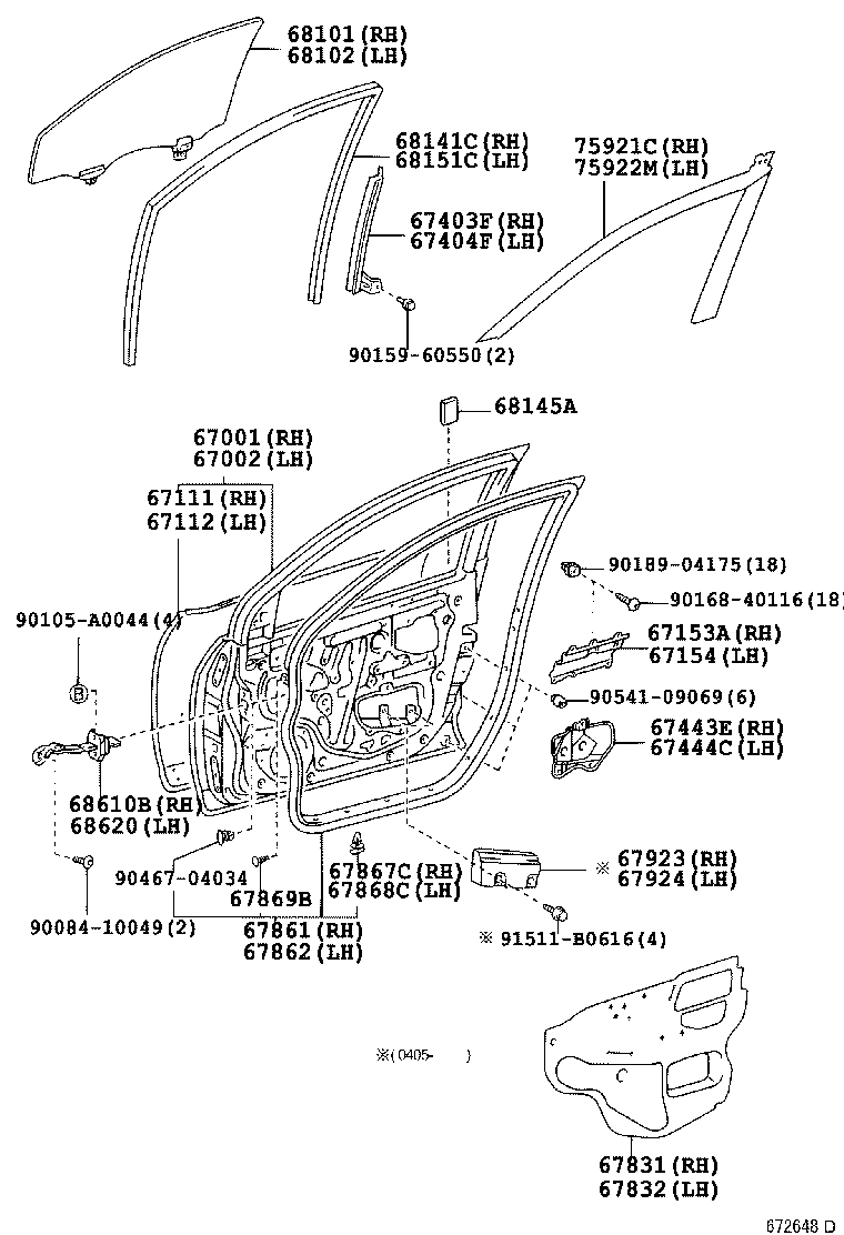 67112-02100 PANEL, FRONT DOOR, OUTER LH product image