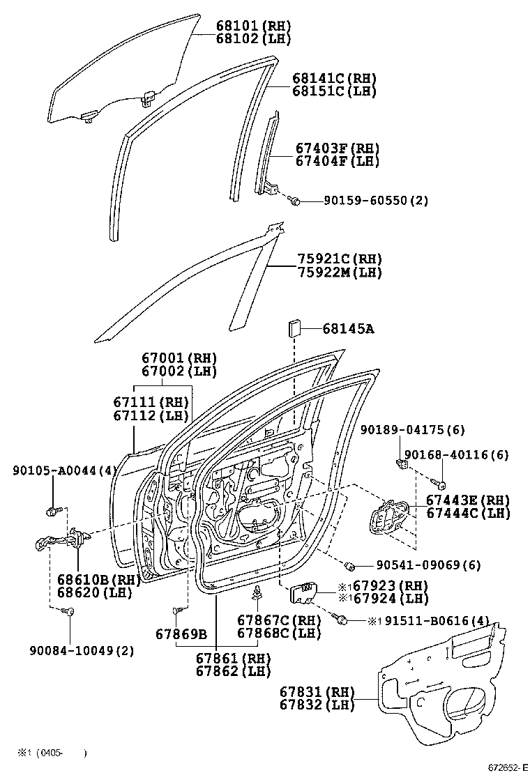 67112-02100 PANEL, FRONT DOOR, OUTER LH product image
