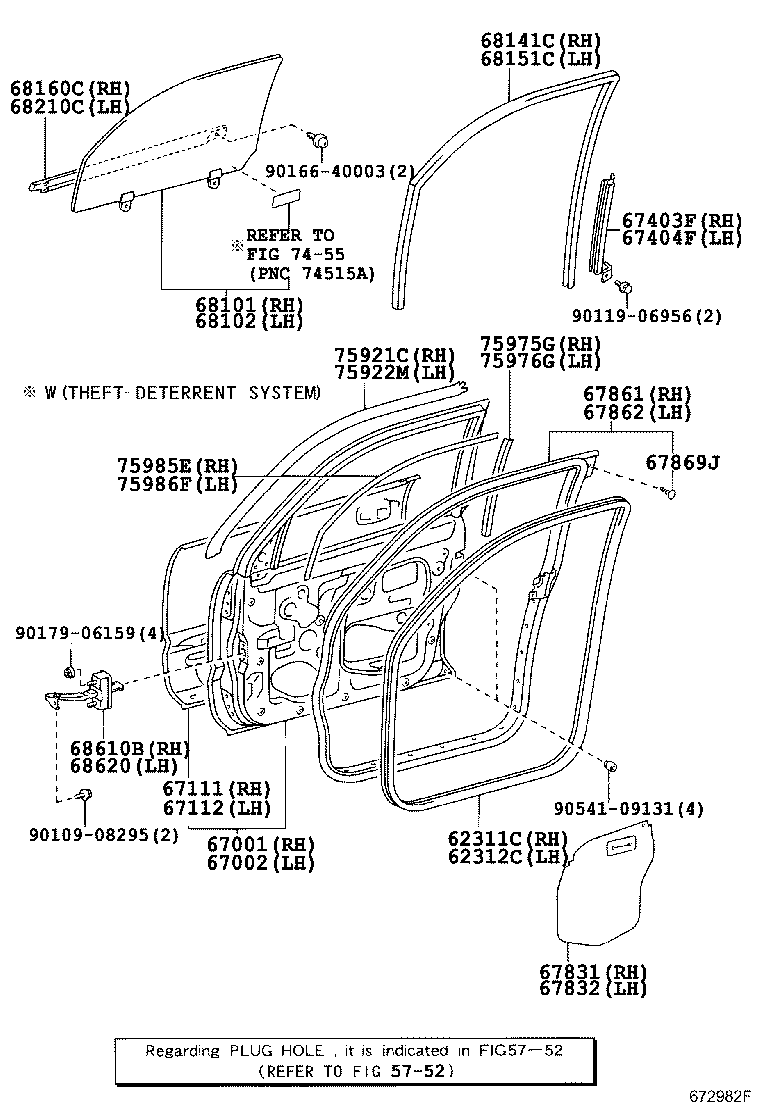 67001-35501 PANEL SUB-ASSY, FRONT DOOR, RH product image