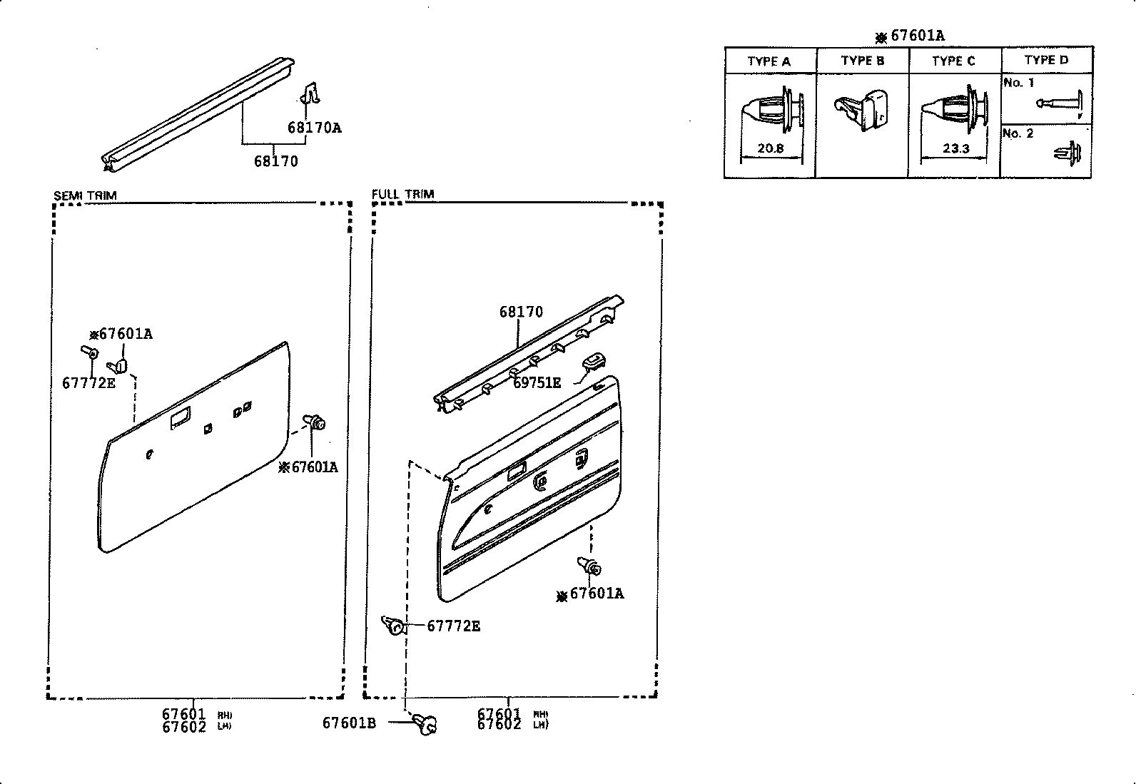 67001-04050 PANEL SUB-ASSY, FRONT DOOR, RH product image