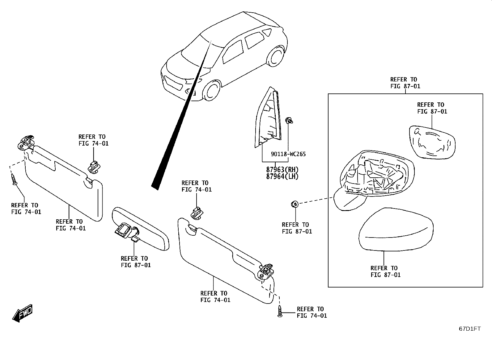 67001-WC021 PANEL SUB-ASSY, FRONT DOOR, RH product image