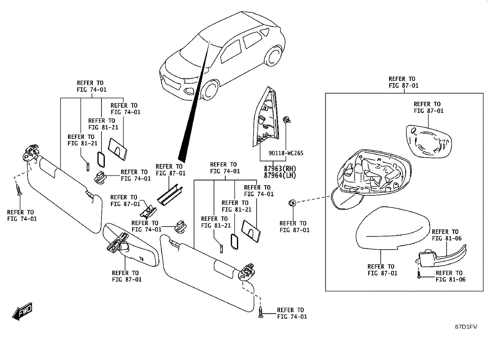 67001-WC021 PANEL SUB-ASSY, FRONT DOOR, RH product image