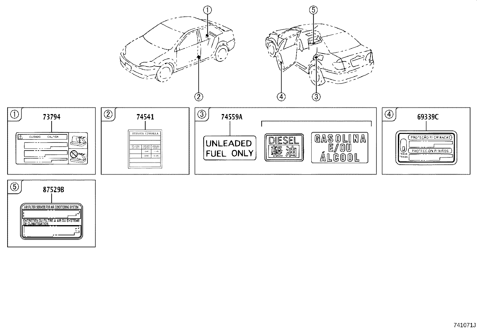11285-0G020 LABEL, COOLANT SYSTEM NOTICE product image