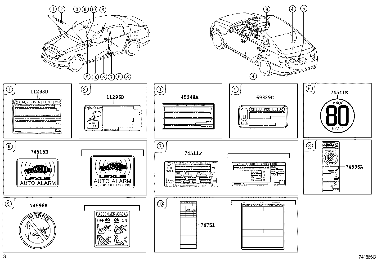 11285-31010 LABEL, COOLANT SYSTEM NOTICE product image