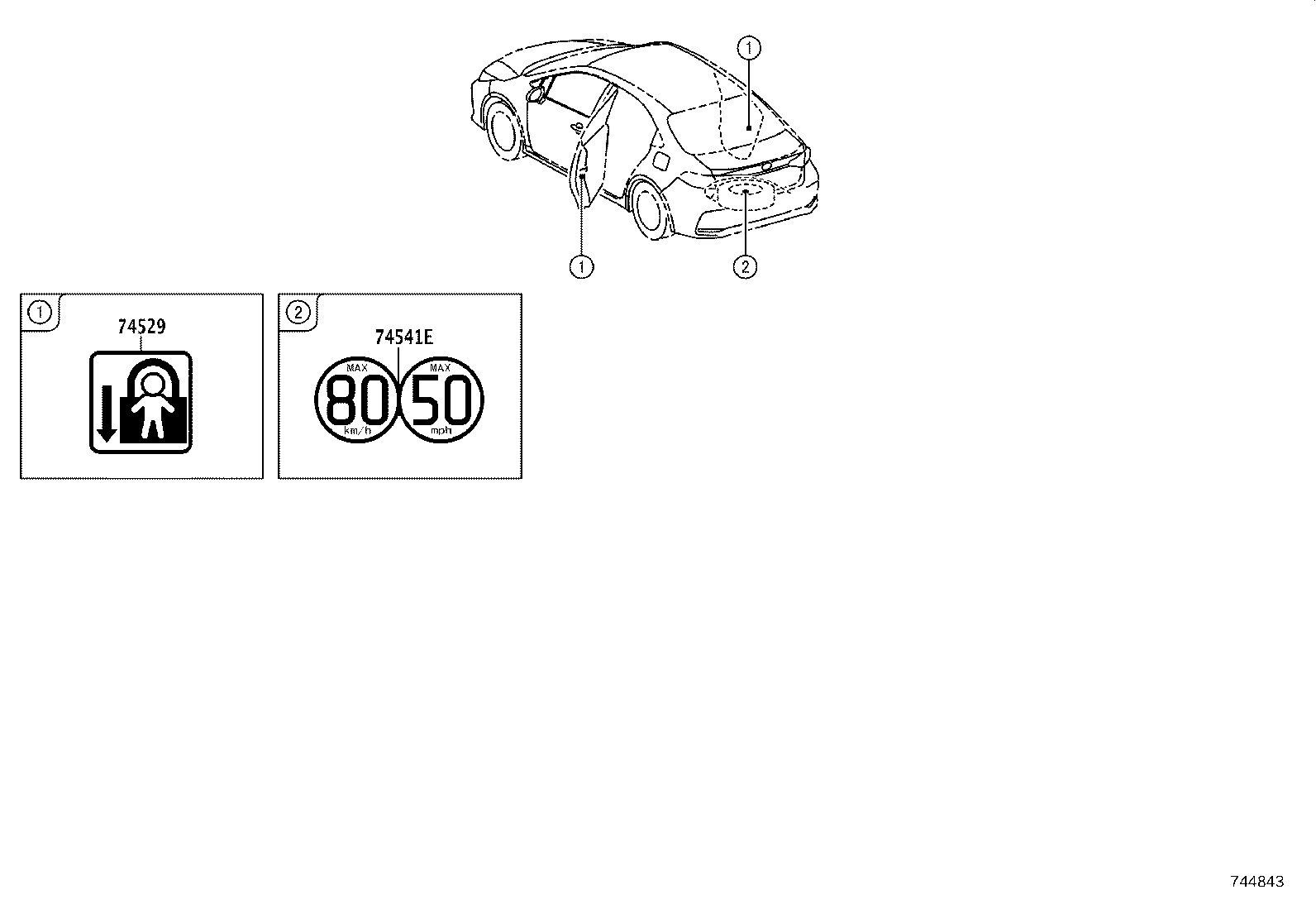 11293-37060 LABEL, ENGINE CAUTION product image