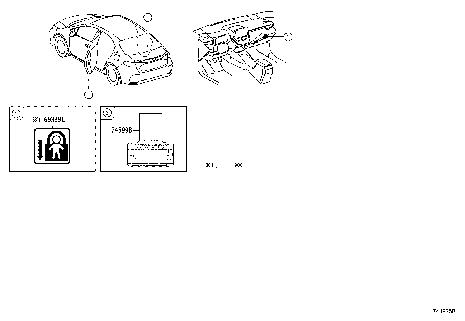 11285-0T030 LABEL, COOLANT SYSTEM NOTICE product image