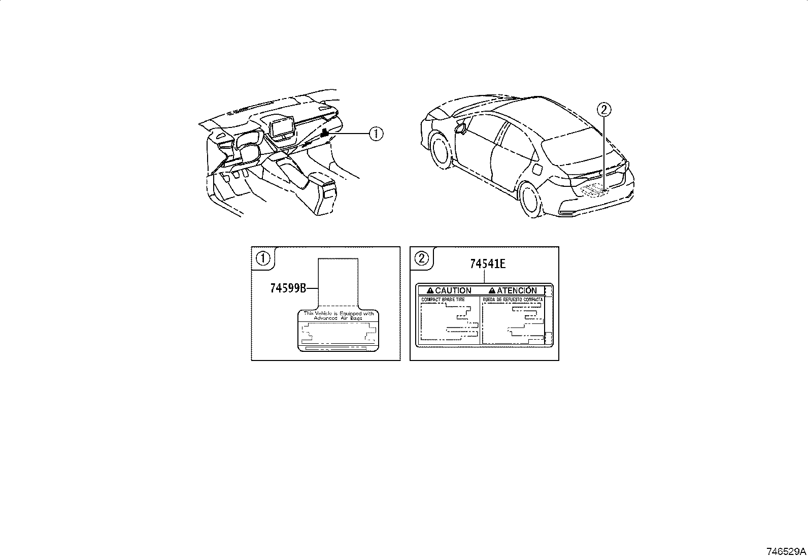 11285-0T030 LABEL, COOLANT SYSTEM NOTICE product image