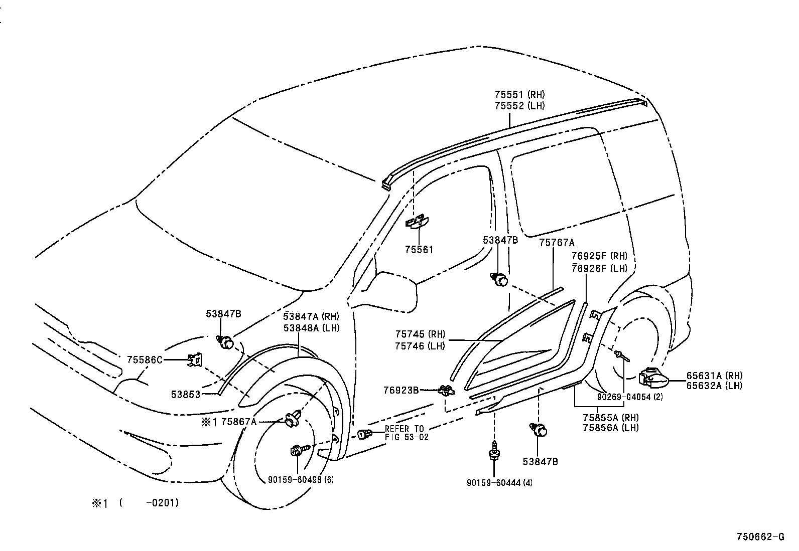 65632-52020 PLATE, REAR WHEEL HOUSE, FRONT LH product image