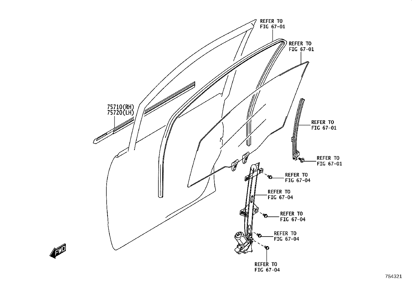 68230-WC007 MOULDING ASSY, REAR DOOR BELT, LH product image