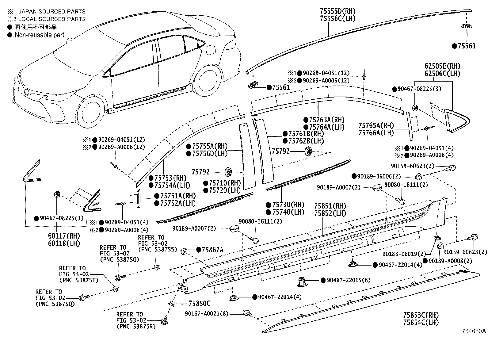 62506-02010 COVER SUB-ASSY, QUARTER PILLAR, LH product image