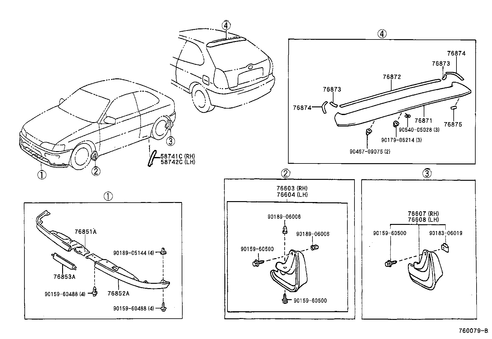 76852-02010 COVER, FRONT SPOILER, LH product image