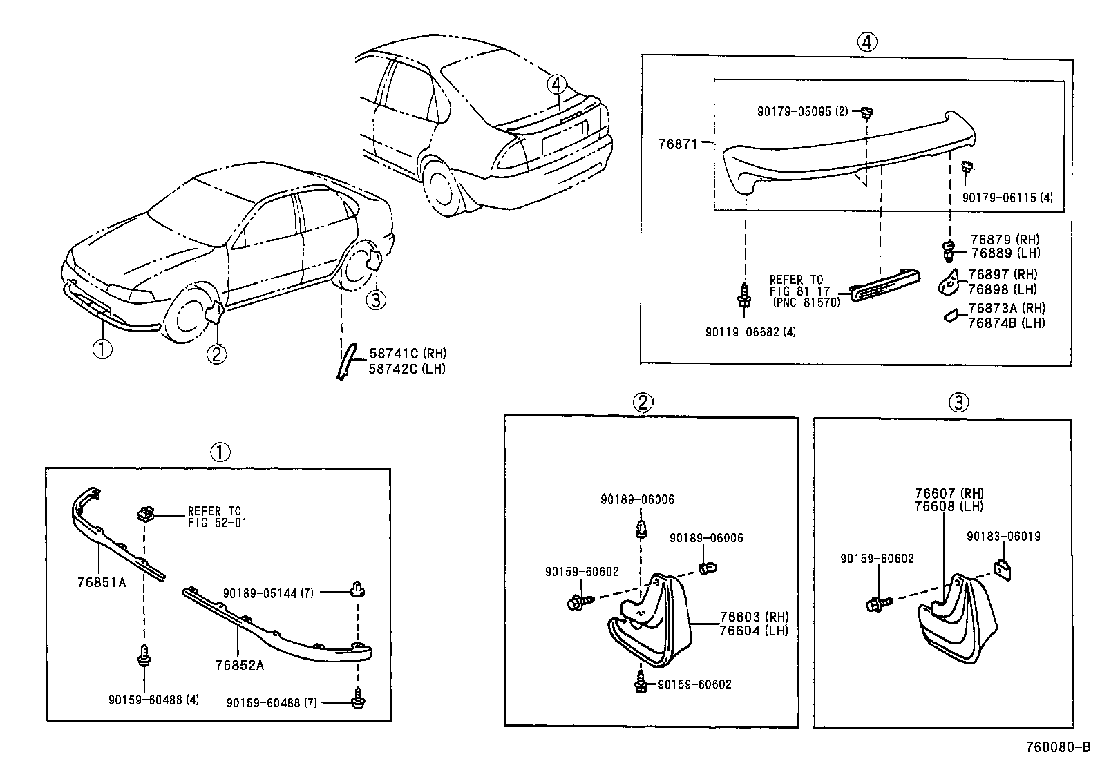 76852-02010 COVER, FRONT SPOILER, LH product image