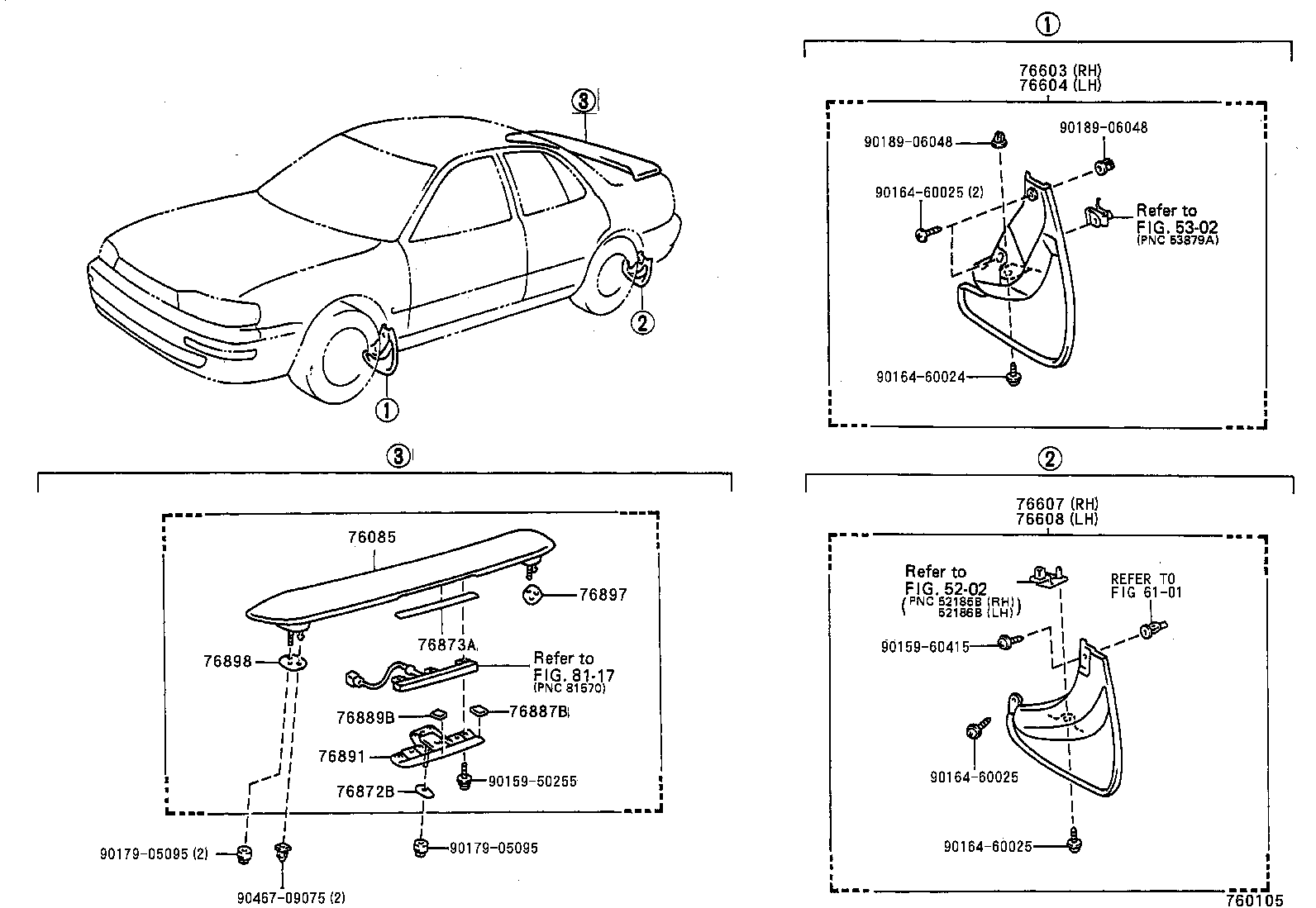 76085-33020-J2 SPOILER SUB-ASSY, REAR product image