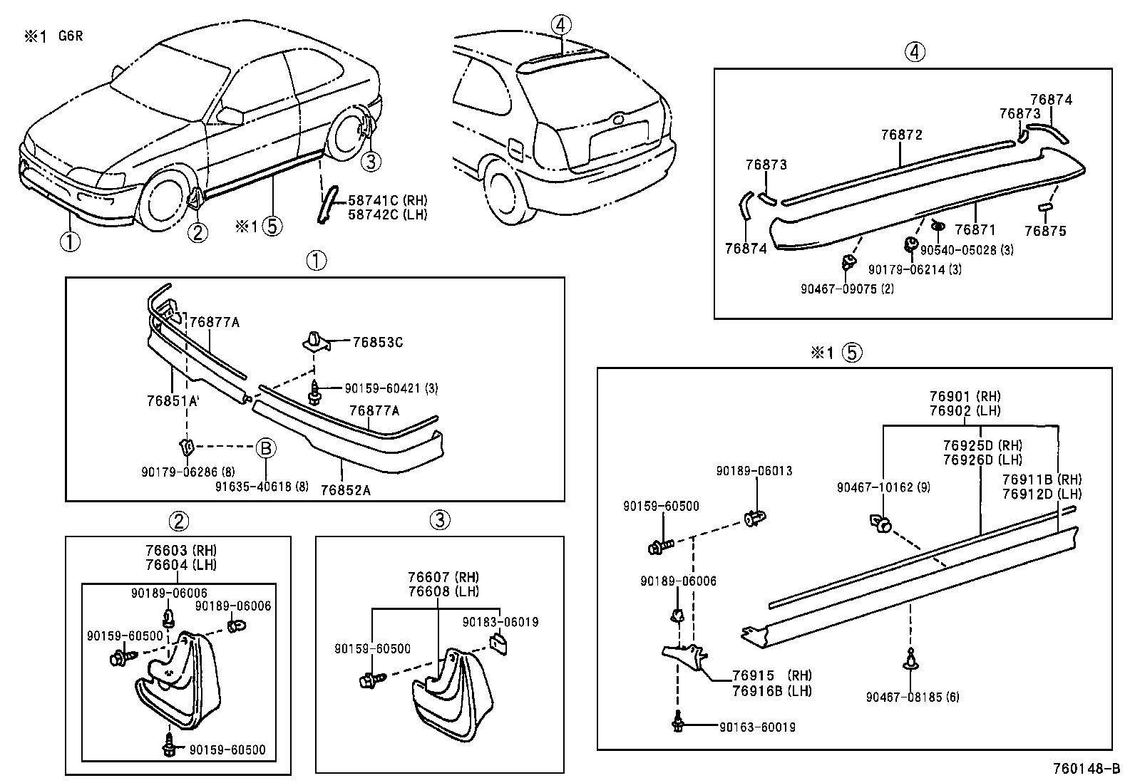 76852-02010 COVER, FRONT SPOILER, LH product image