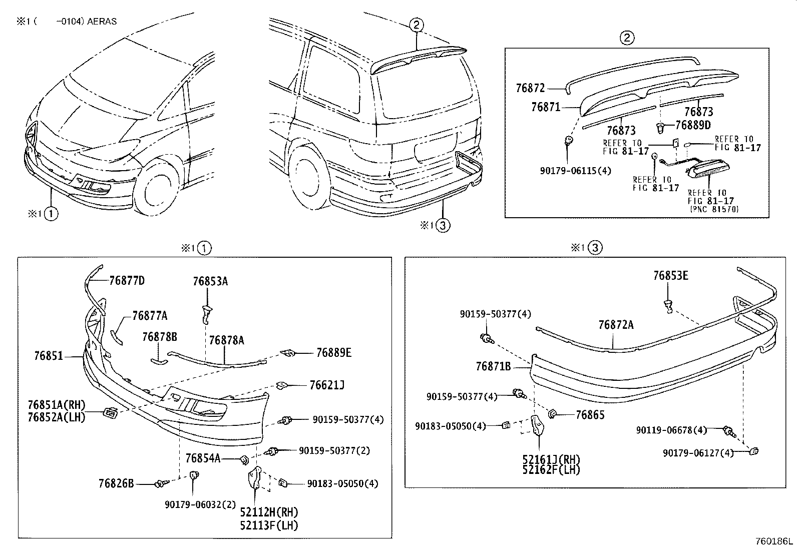52161-28020 EXTENSION, REAR BUMPER SIDE, RH product image