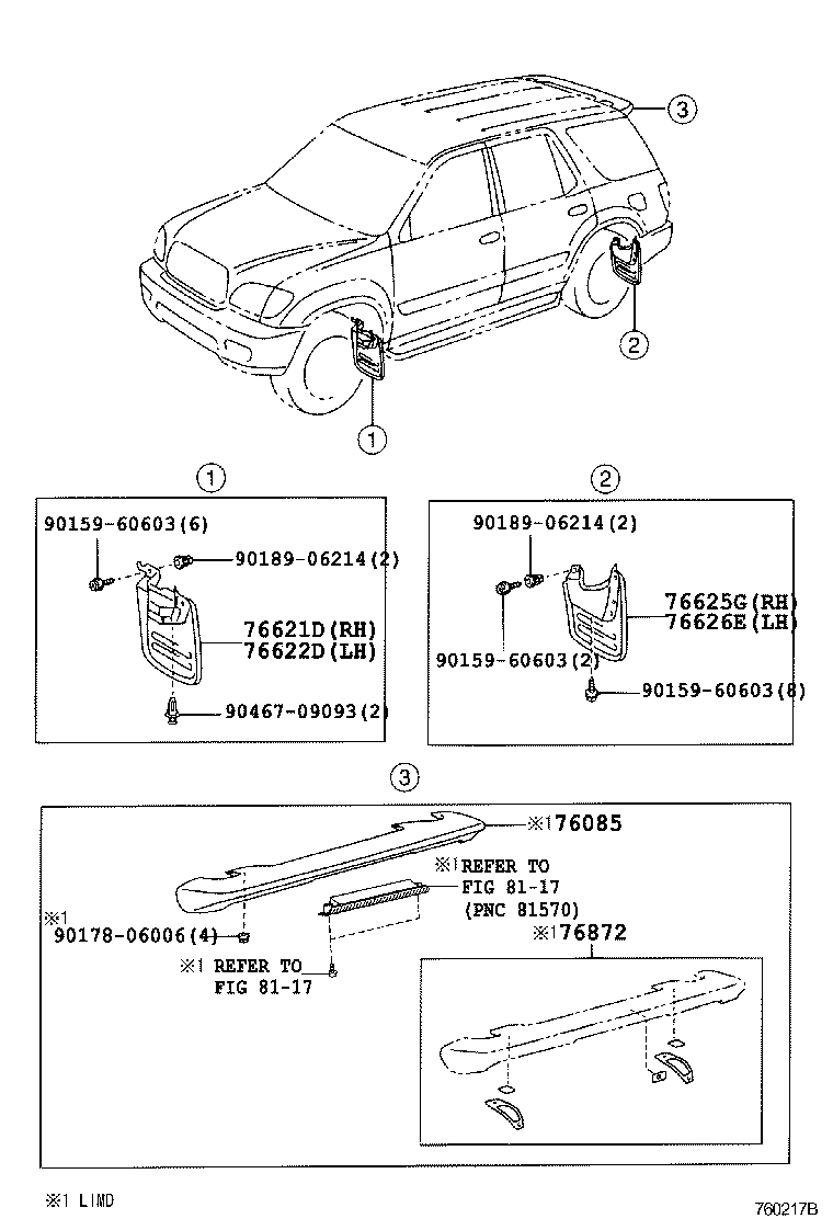 76871-0C900 SPOILER SUB-ASSY, REAR product image
