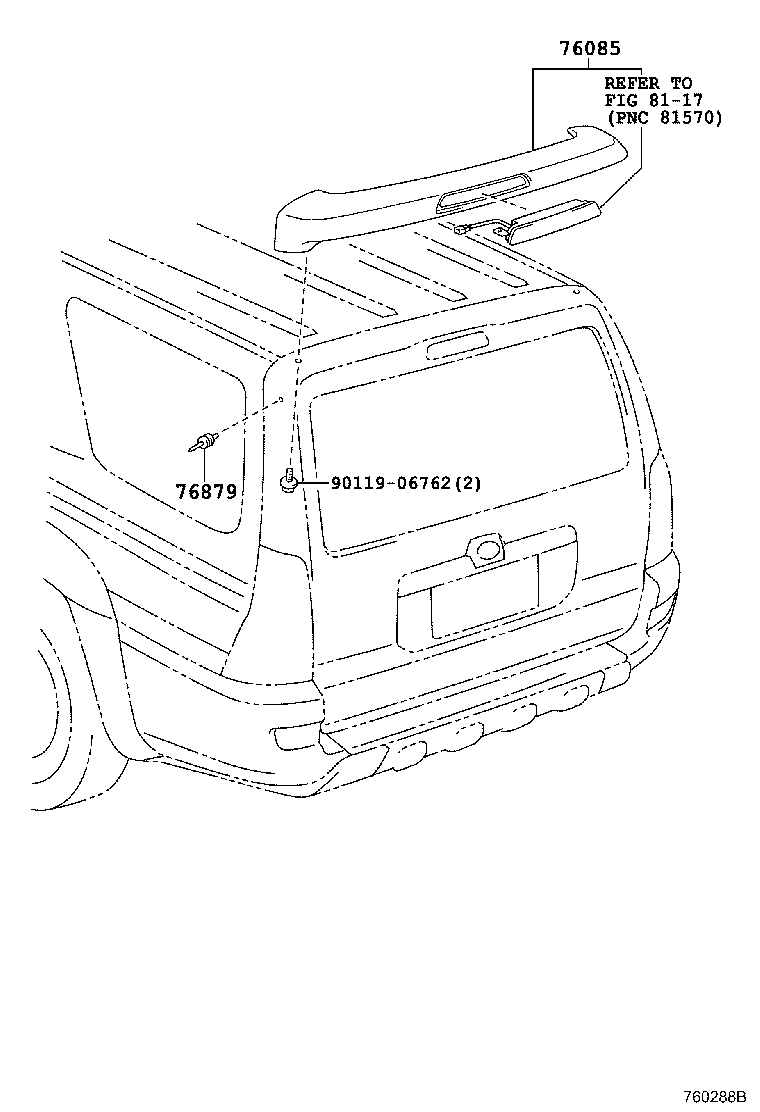 76085-35070-F0 SPOILER SUB-ASSY, REAR product image