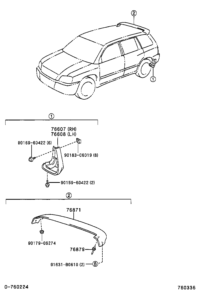 76871-48902 SPOILER, REAR product image