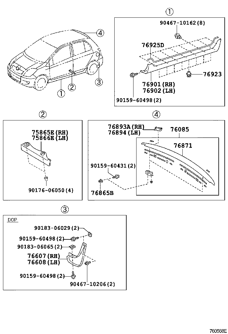65631-52100 PLATE, REAR WHEEL HOUSE, FRONT RH product image