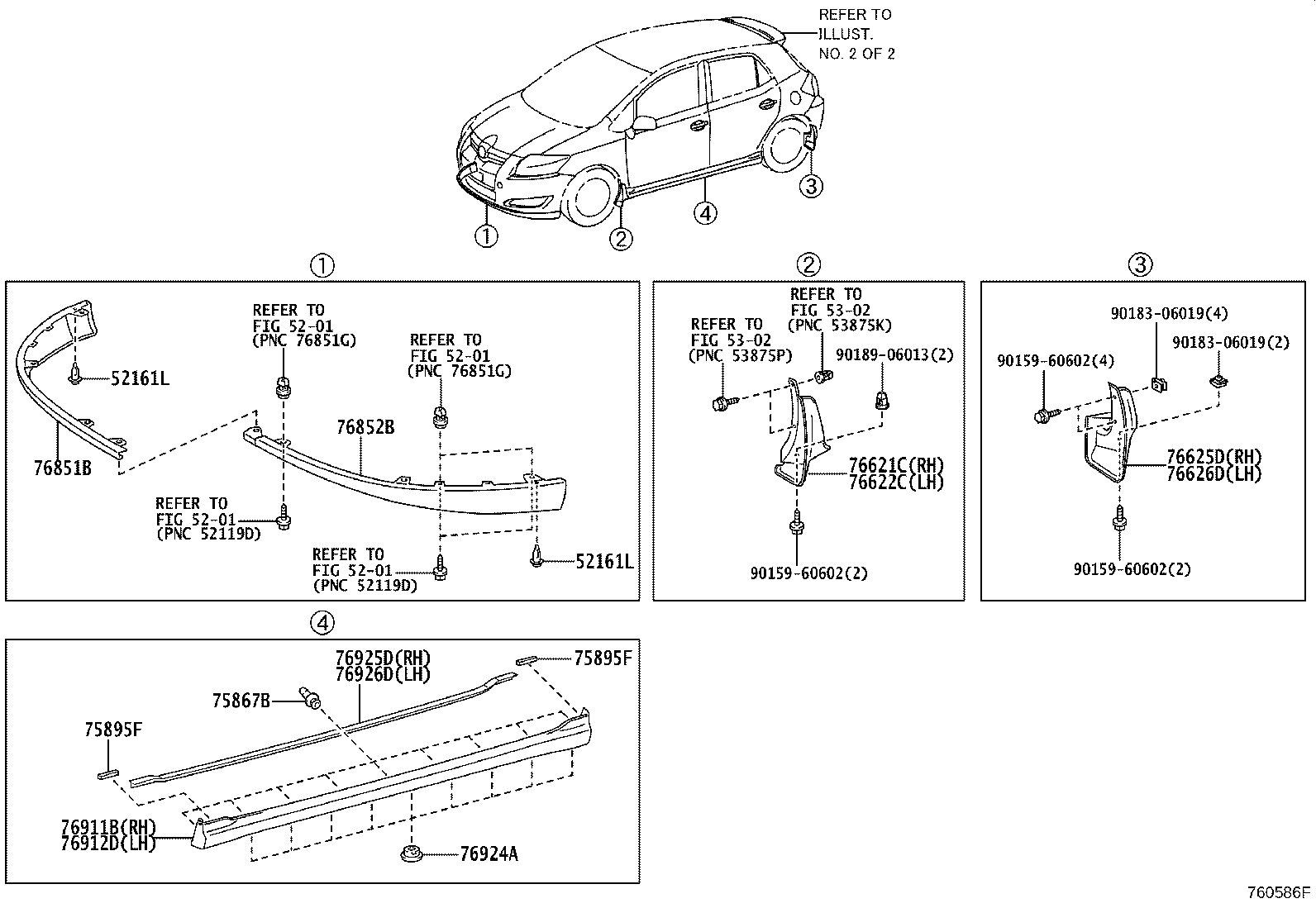 76085-12919-C0 SPOILER SUB-ASSY, REAR product image