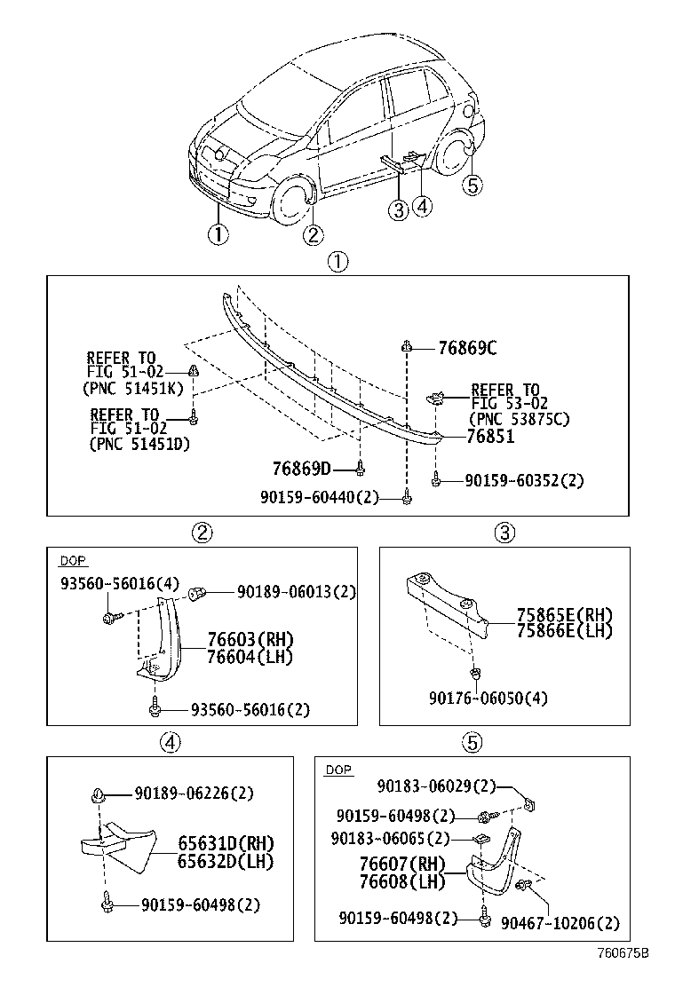 76851-0D080 COVER, FRONT SPOILER product image