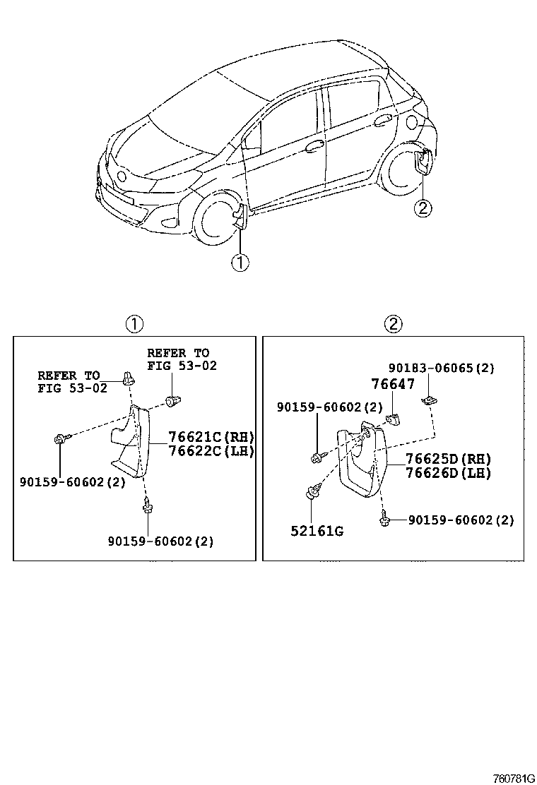 76085-52281-B0 SPOILER SUB-ASSY, REAR product image