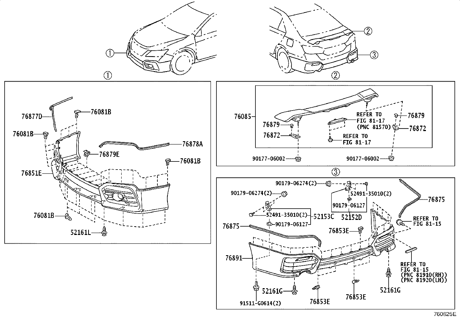 76085-06904 SPOILER SUB-ASSY, REAR product image