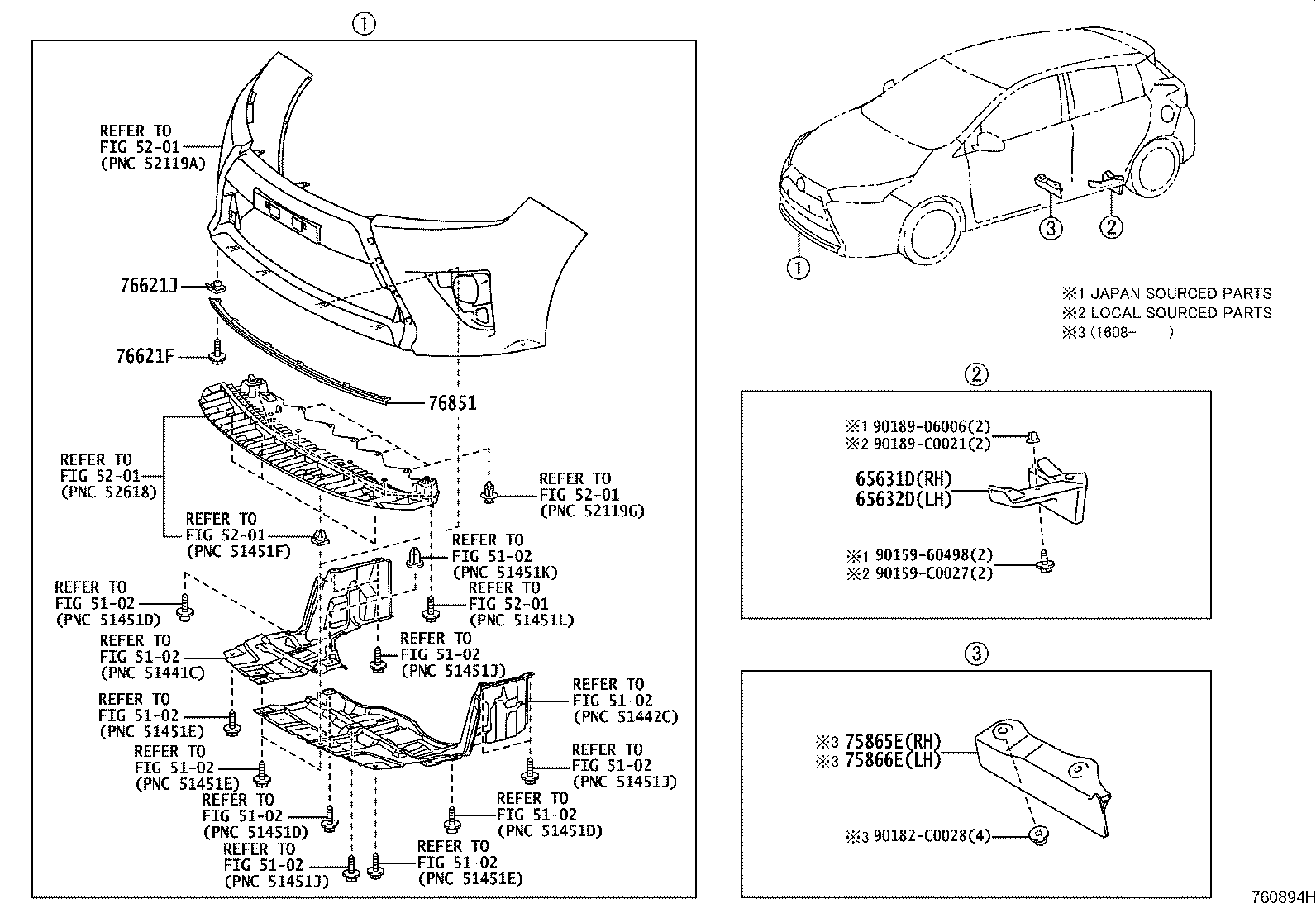 76085-YL010-B0 SPOILER SUB-ASSY, REAR product image