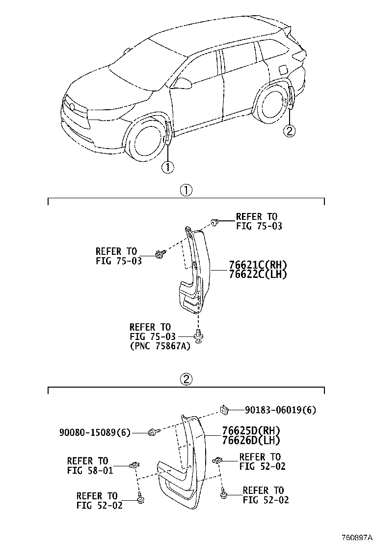 76085-0E910 SPOILER SUB-ASSY, REAR product image