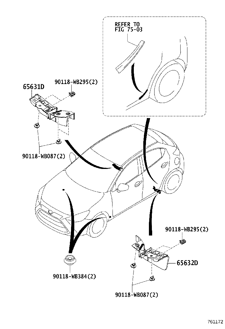 65631-WB001 PLATE, REAR WHEEL HOUSE, FRONT RH product image