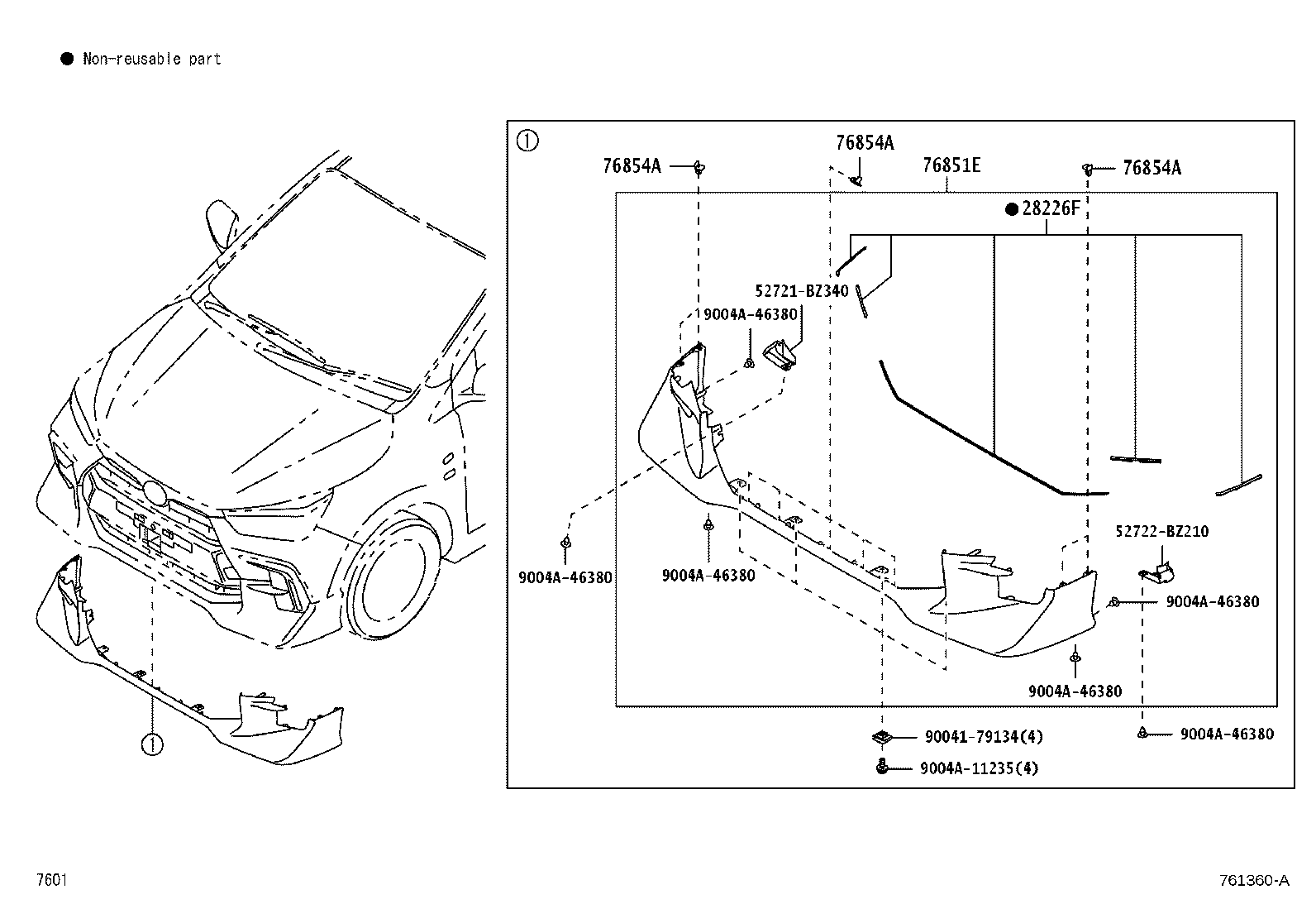 9004A-46409 CLIP product image