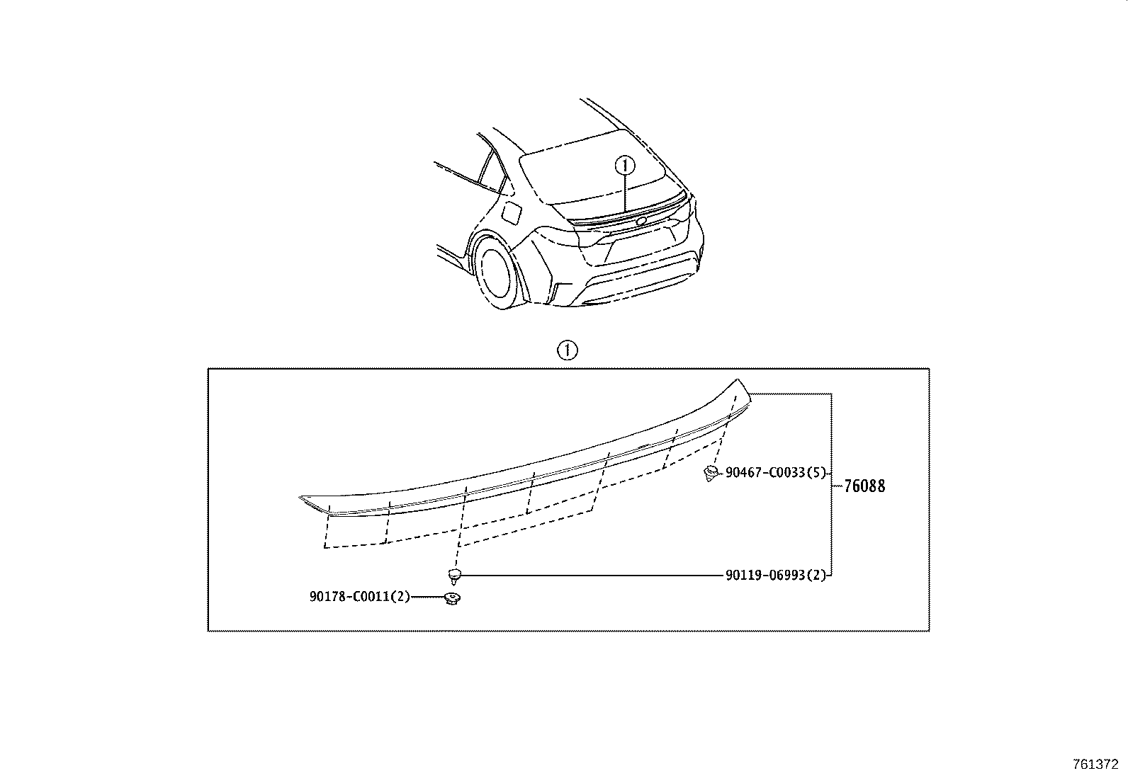 65631-02370 PLATE, REAR WHEEL HOUSE, FRONT RH product image