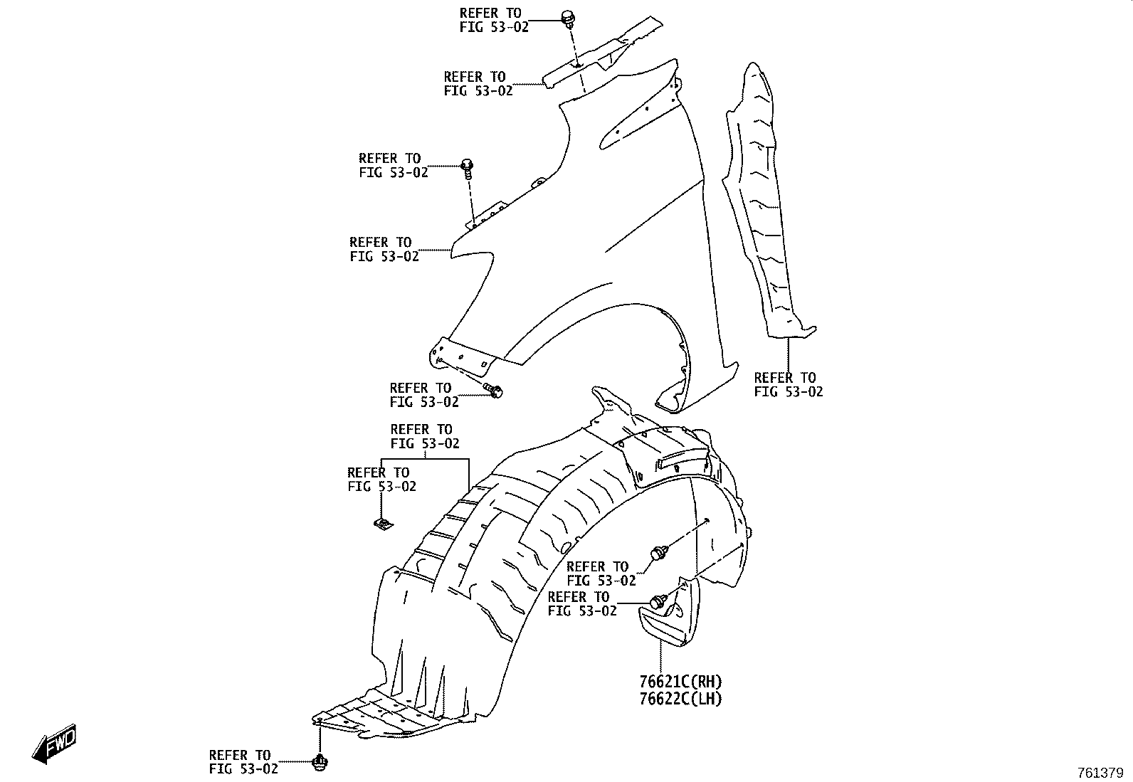 76085-WC076 SPOILER SUB-ASSY, REAR product image