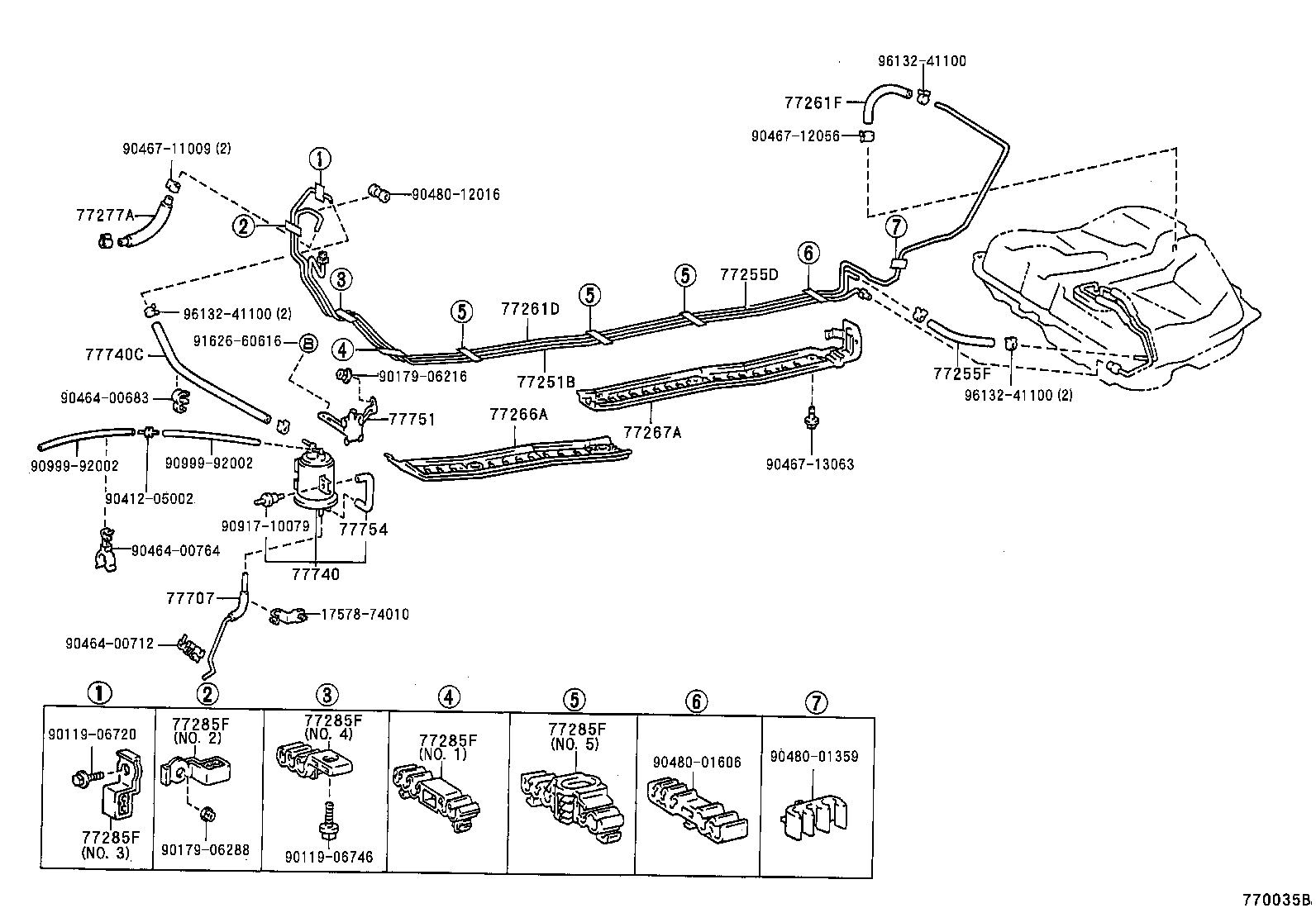 77203-21080 TUBE SUB-ASSY, FUEL SUCTION product image