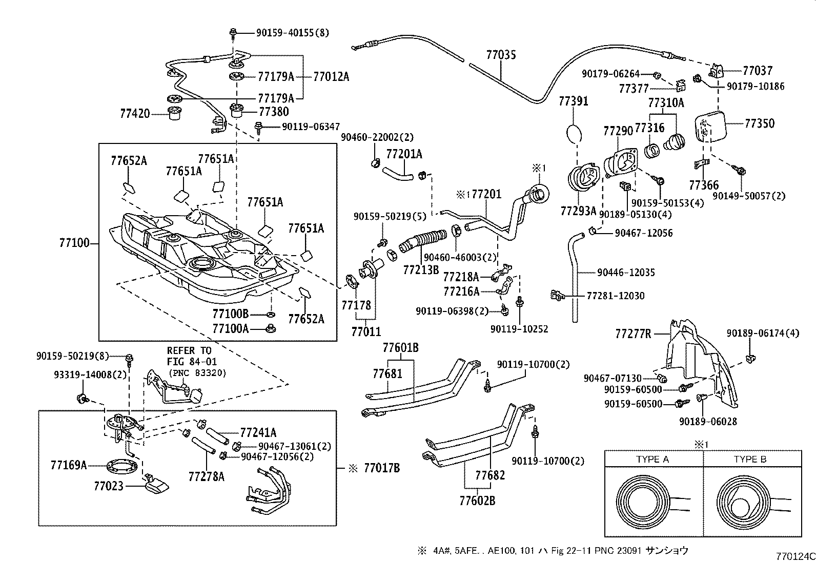 77100-13440 TANK ASSY, FUEL product image