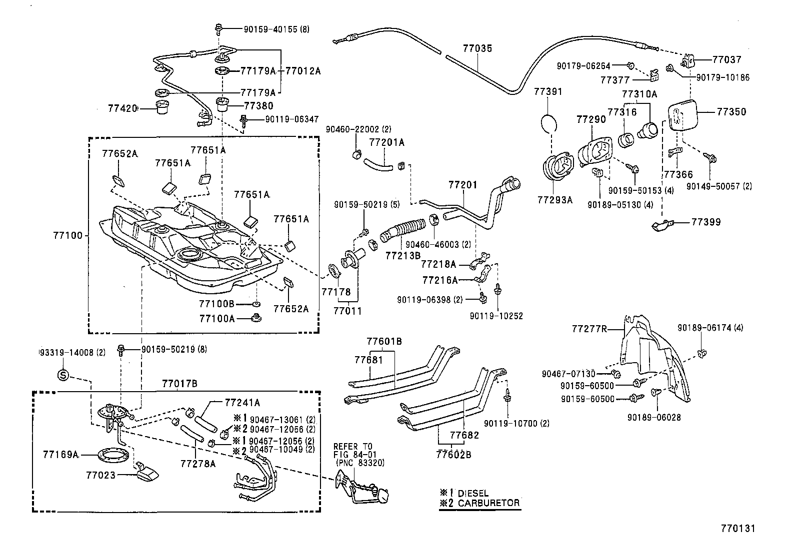 77017-12600 TUBE SUB-ASSY, FUEL TANK VENT product image