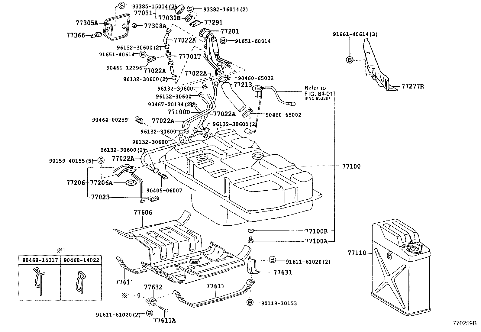 77100-60906 TANK ASSY, FUEL product image