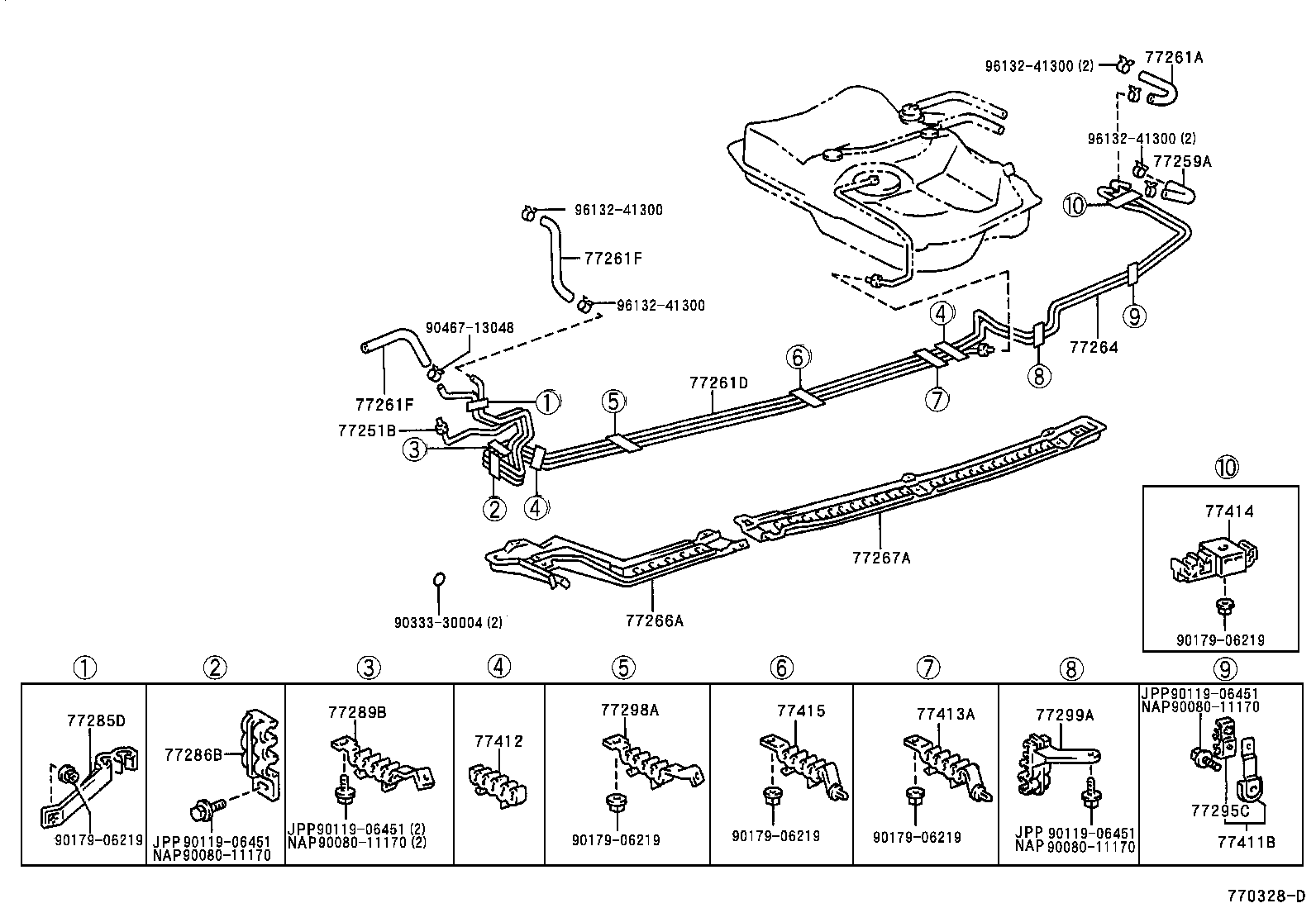 77024-33010 PLATE SUB-ASSY, FUEL SUCTION product image