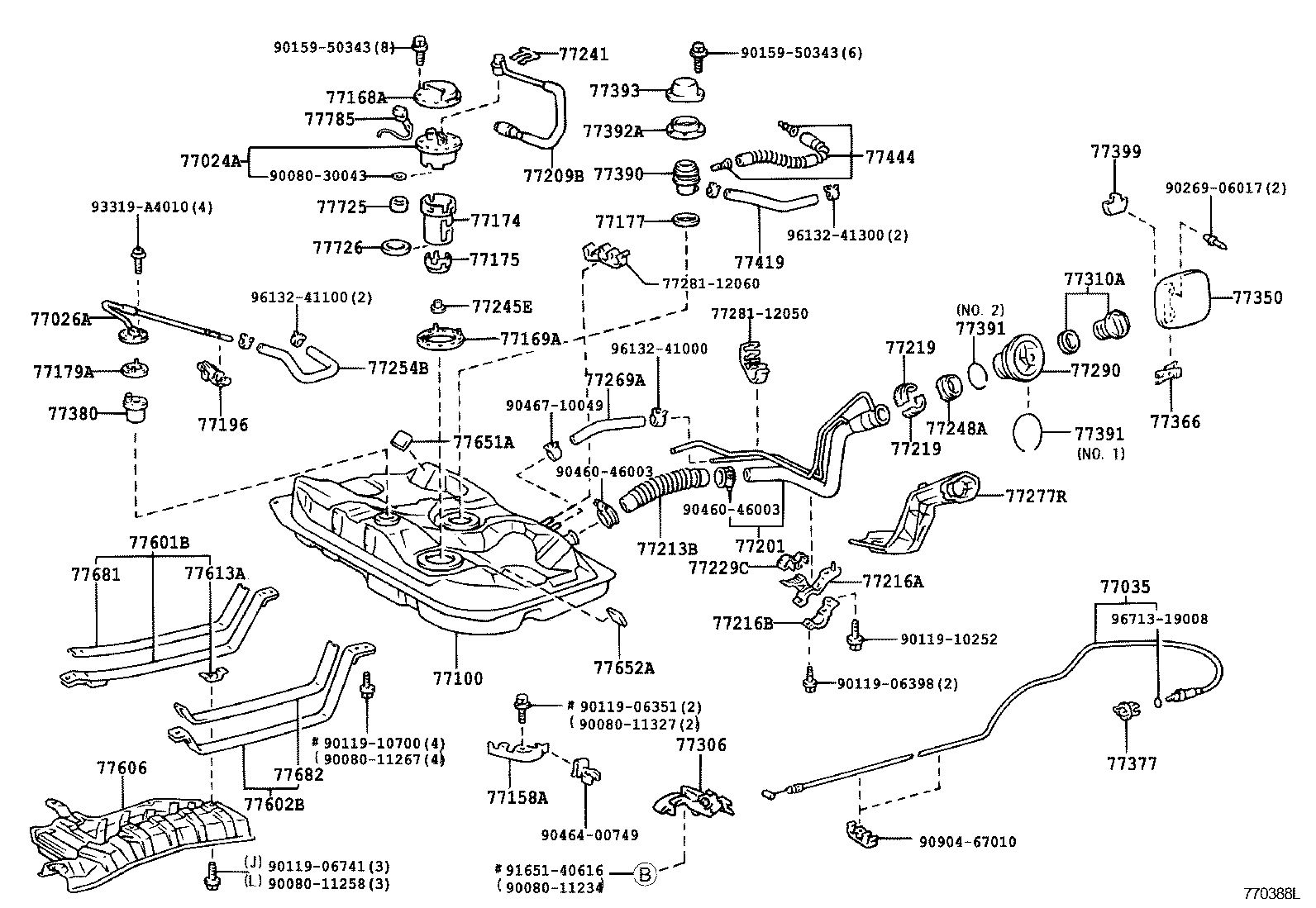 77001-02041 TANK ASSY, FUEL product image