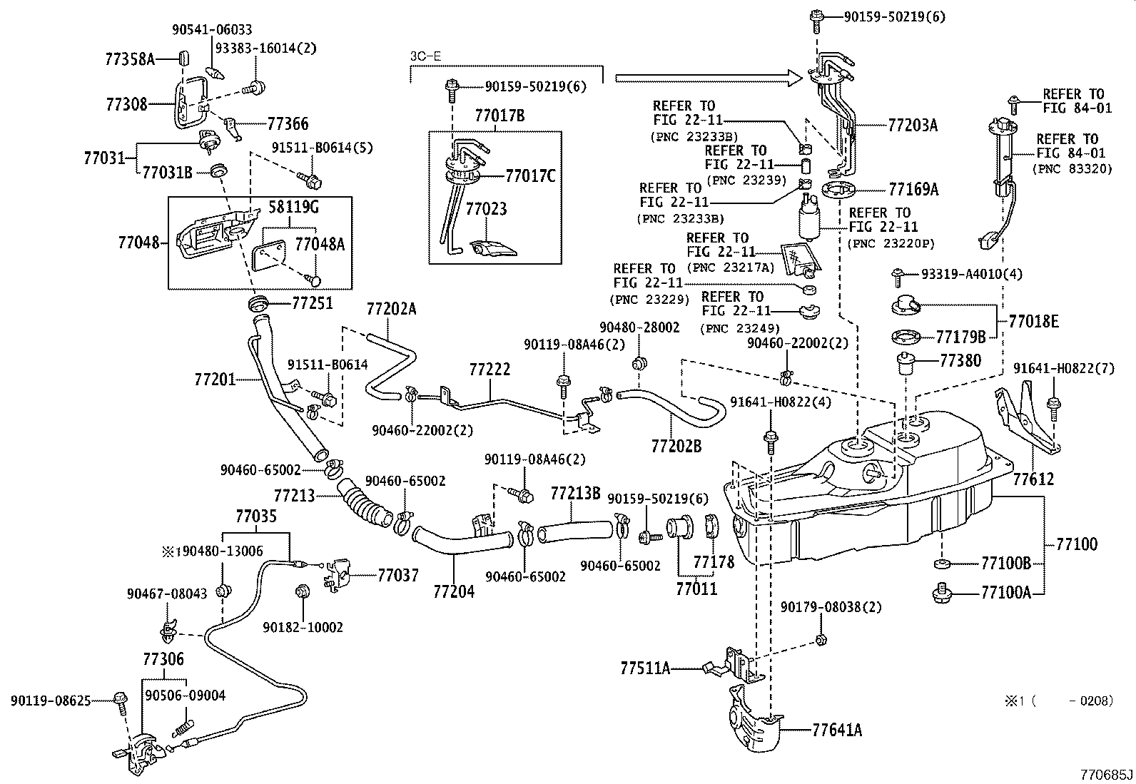 77203-27210 TUBE SUB-ASSY, FUEL SUCTION product image